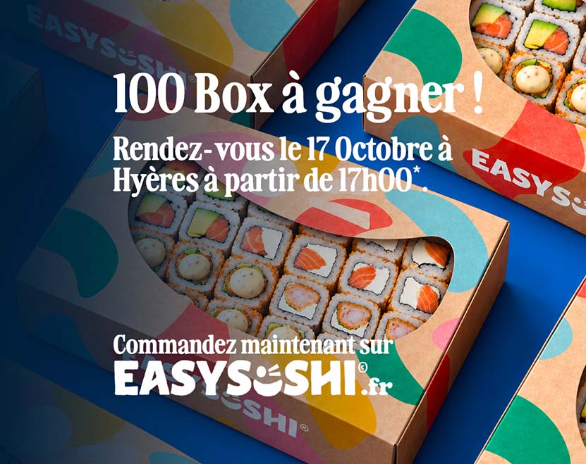 100 box Easy Sushi à gagner