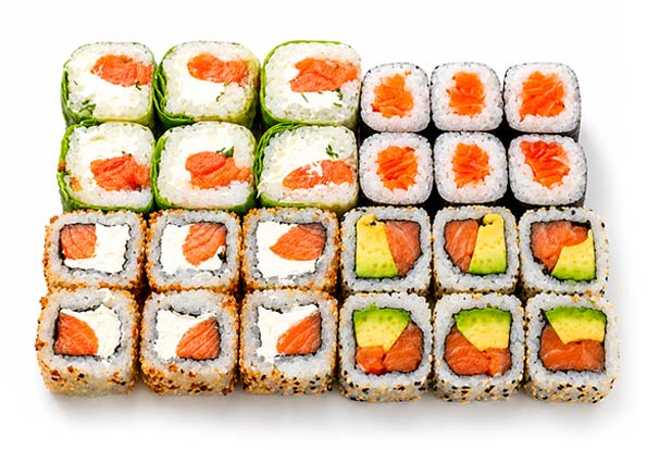 Einfache Lachsbox, 24 Stück – Easy Sushi