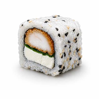 Gebratenes Hähnchen nach kalifornischer Art mit Käse, Minze und Sesam – Easy Sushi