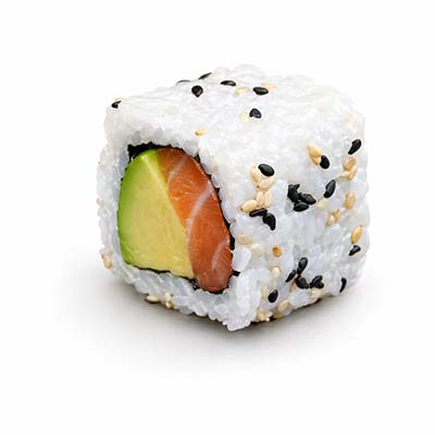Kalifornischer Lachs, Avocado, Sesam – Easy Sushi