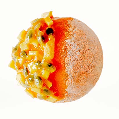 Mochi glassato al mango e frutto della passione - Easy Sushi
