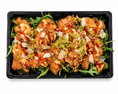 Fisch auf knuspriger „ROTER SAUCE“-Thunfisch