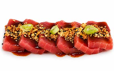 Mariniertes frisches Thunfisch-Sashimi – Easy Sushi