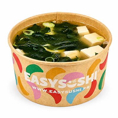 Misosuppe, Frühlingszwiebeln, getrocknete Algen, Tofu – Easy Sushi